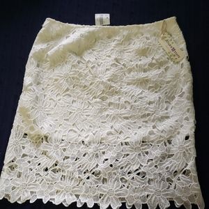 NWT Altar'd State Ivory Lace Short Skirt L